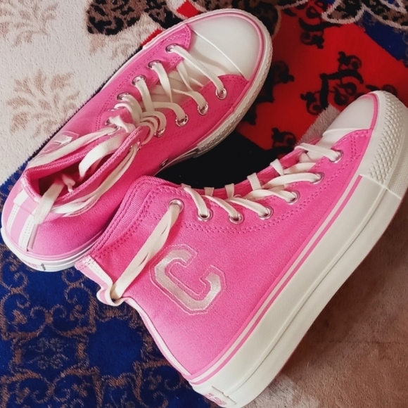 ⚫️  Converse Chuck Taylor All Star Lift Platform Varsity Shoes Site 7.5 Women - Picture 10 of 13